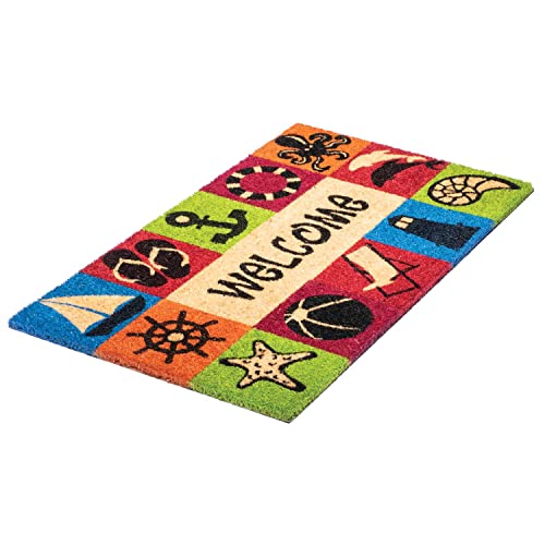 NoTrax, Welcome Beach, Vinyl-Backed Natural Coir Doormat, Entry Mat for Indoor or Outdoor Use, 18"x30", C12 (C12S1830WB) - Image 8