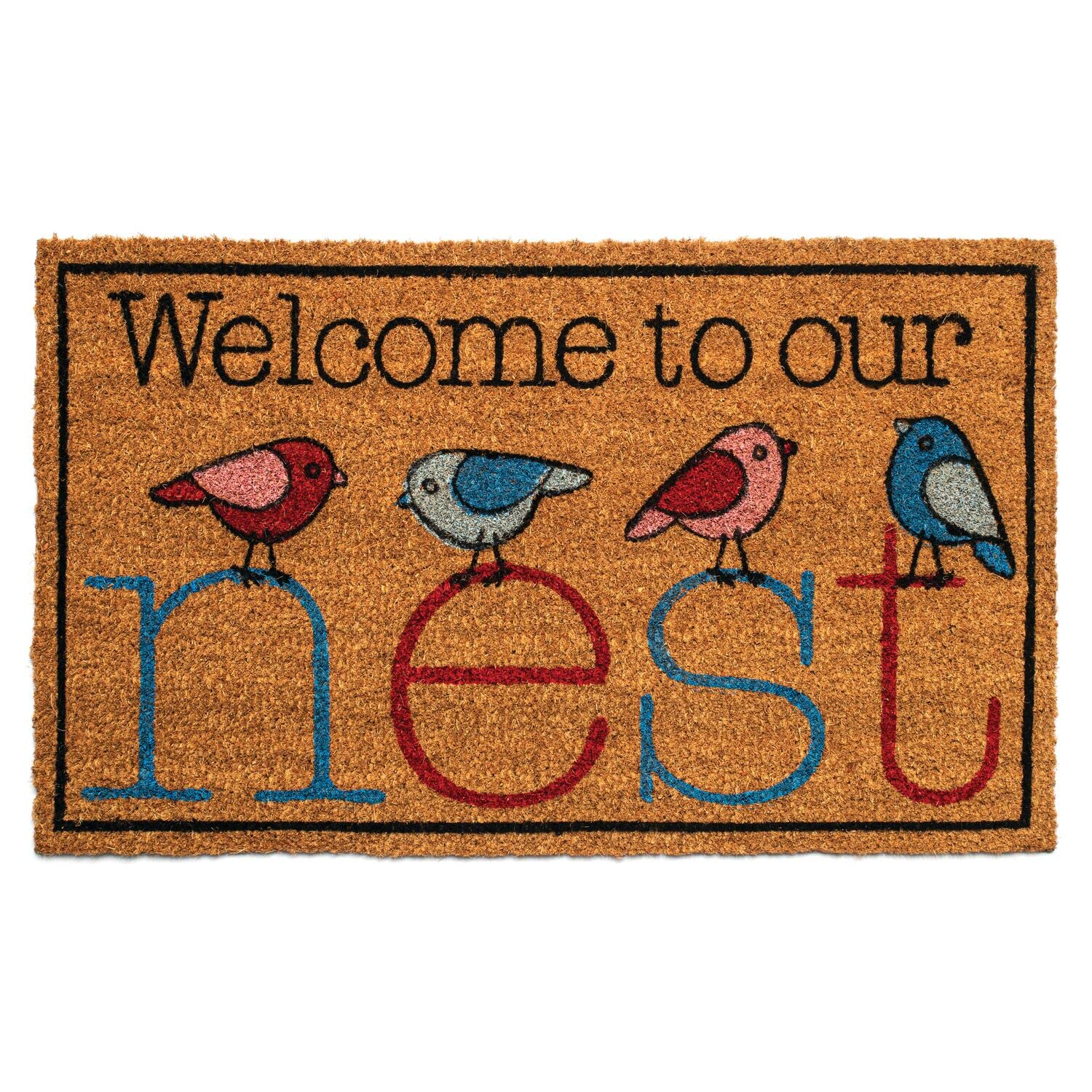 NoTrax, Welcome Nest, Vinyl-Backed Natural Coir Doormat, Entry Mat for Indoor or Outdoor Use, 18"x30", C12 (C12S1830NW) - Image 2