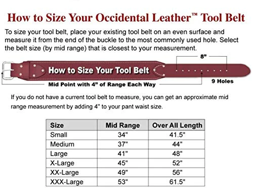Occidental Leather 5036 XL Leather Pro Electrician Set, 12-oz, 1-pc - Image 2