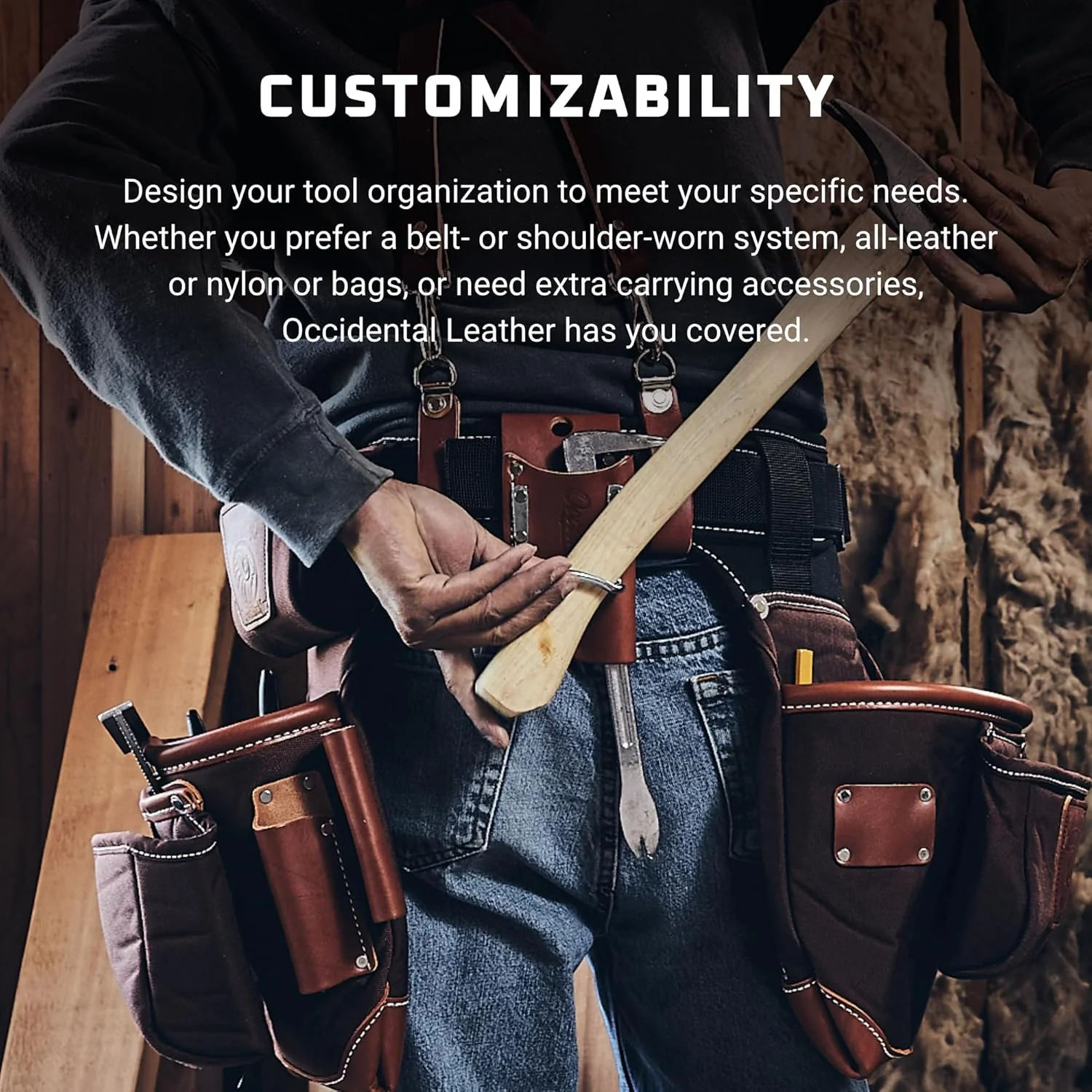 Occidental Leather (8003-XL) 3-Inch Thick Leather & Nylon Tool Belt - X-Large - Image 4