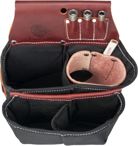 Occidental Leather 8068 Occidental Hand Crafted Leather 9 Compartment Impact Gun & Drill Bag - Image 3