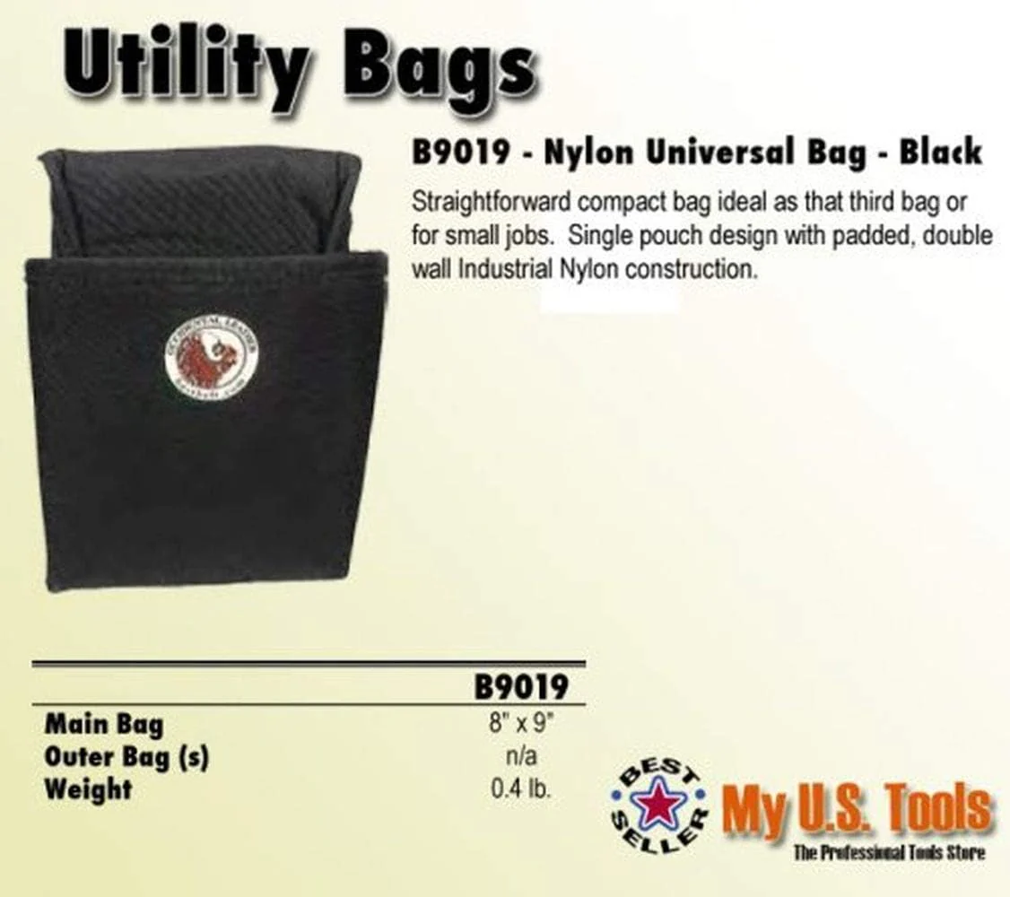 Occidental Leather B9019 Nylon Universal Bag - Black - Image 3