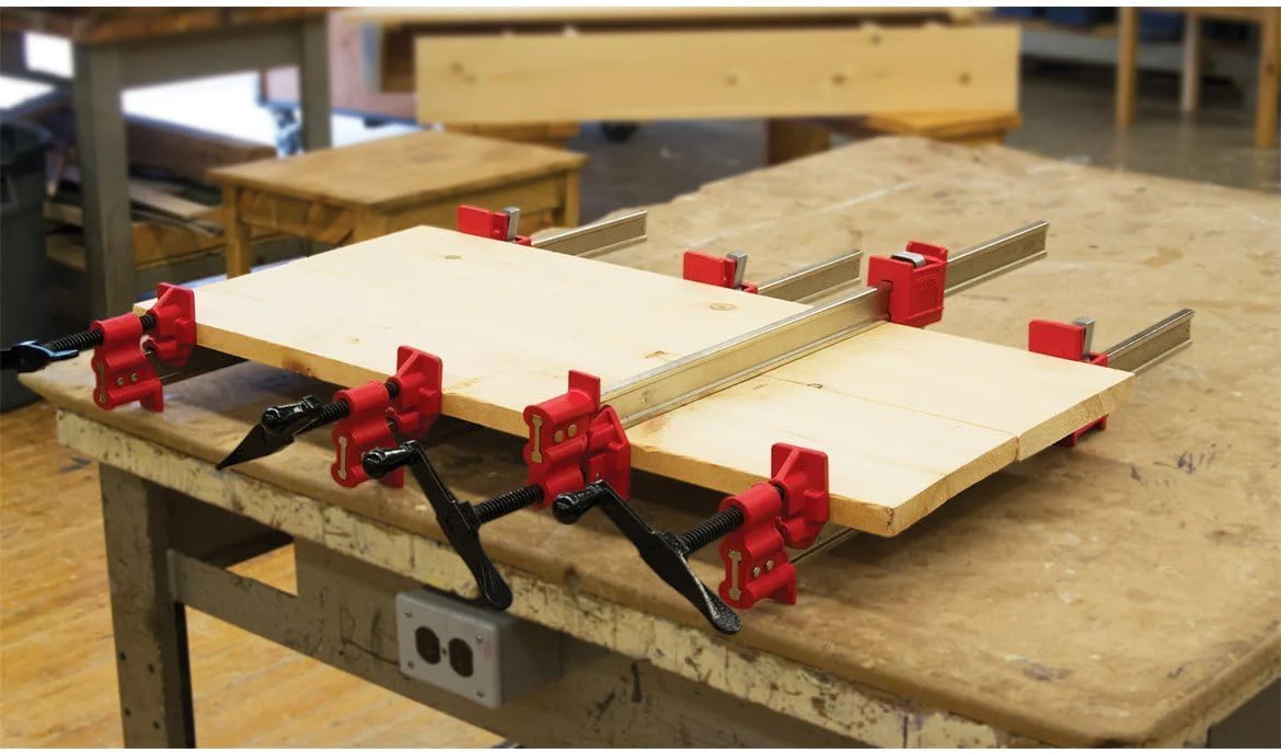 One (1) Pair BESSEY 30" Heavy-Duty IBeam Bar Clamps for Woodworking - Image 4