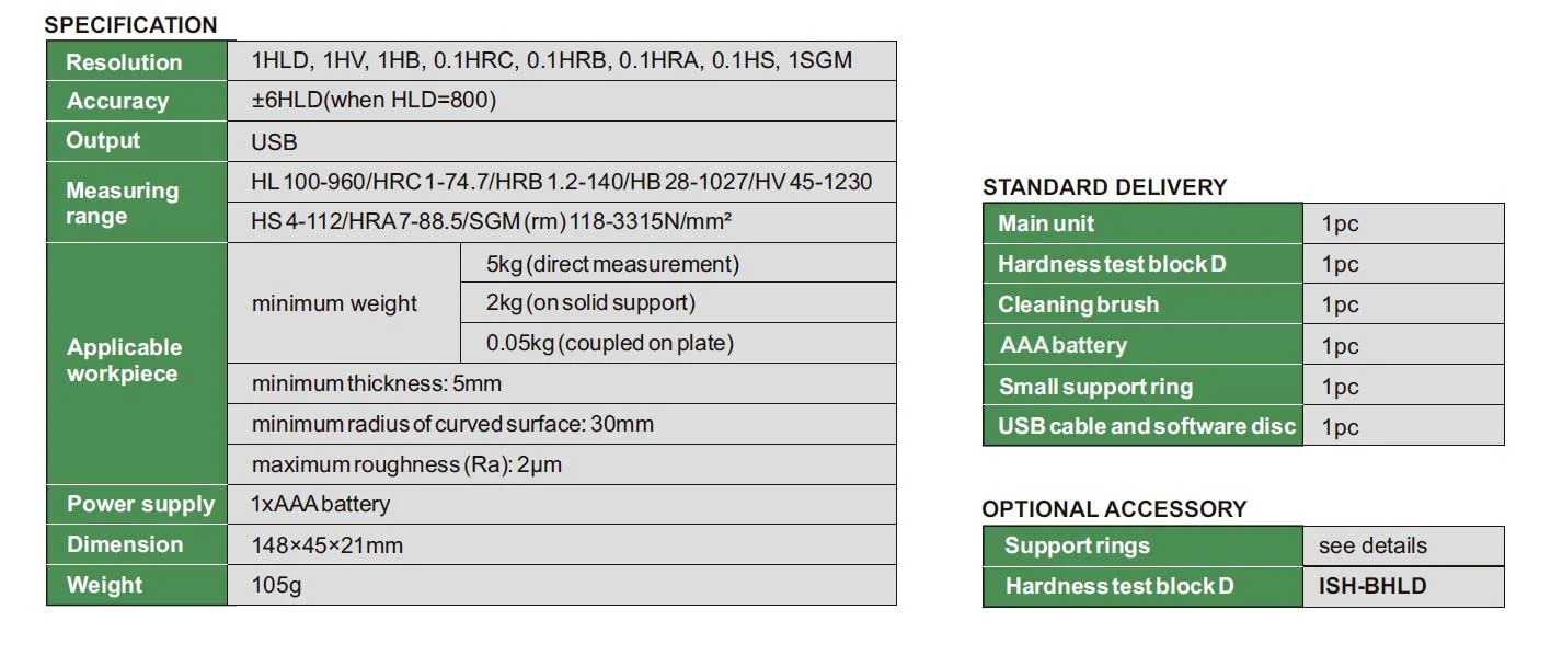 INSIZE HDT-L411 Portable Leeb Hardness Tester - Image 3