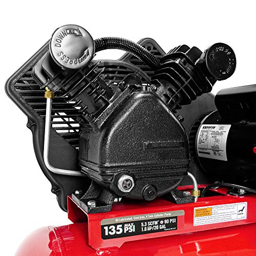 Porter-Cable PXCMPC1682066 1.6 HP 20 Gallon Portable Hot Dog Air Compressor - Image 8