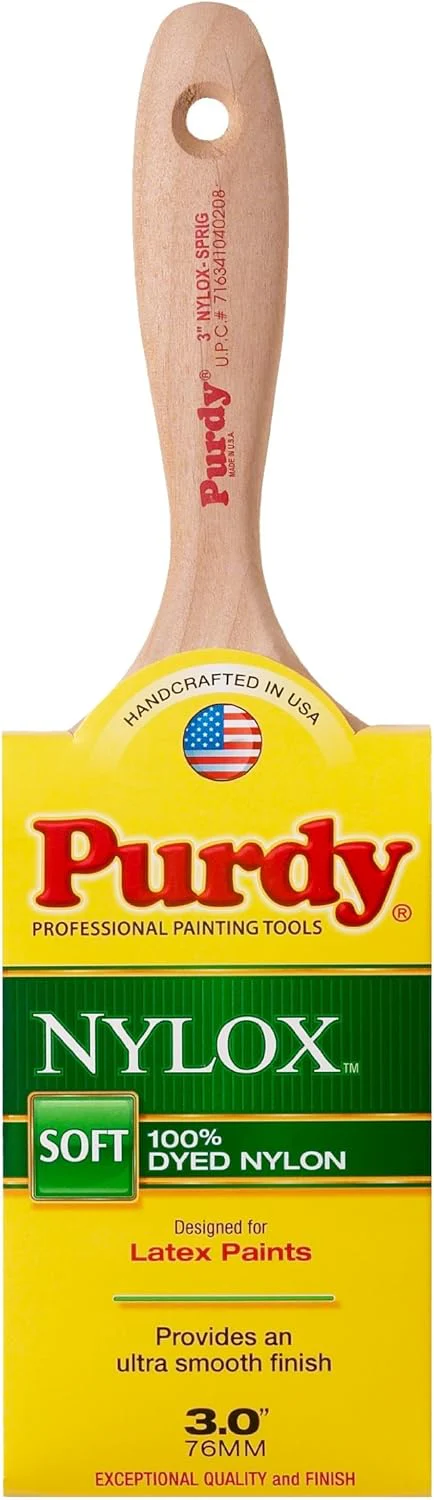 Purdy 144380230 Nylox Series Sprig Flat Trim 3" Paint Brush - Image 2