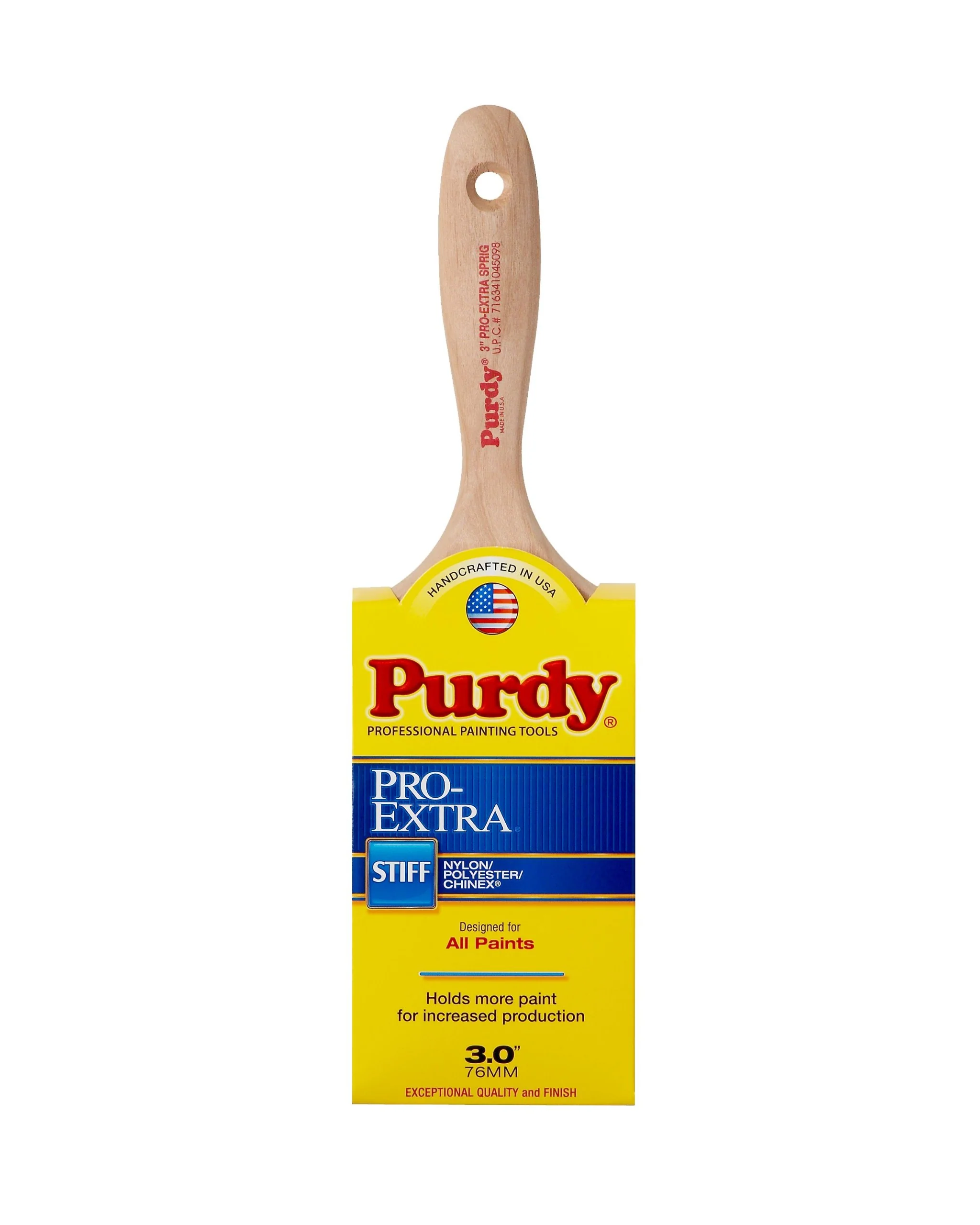 Purdy 144380730 Pro-Extra Sprig Flat Trim Paint Brush, 3"