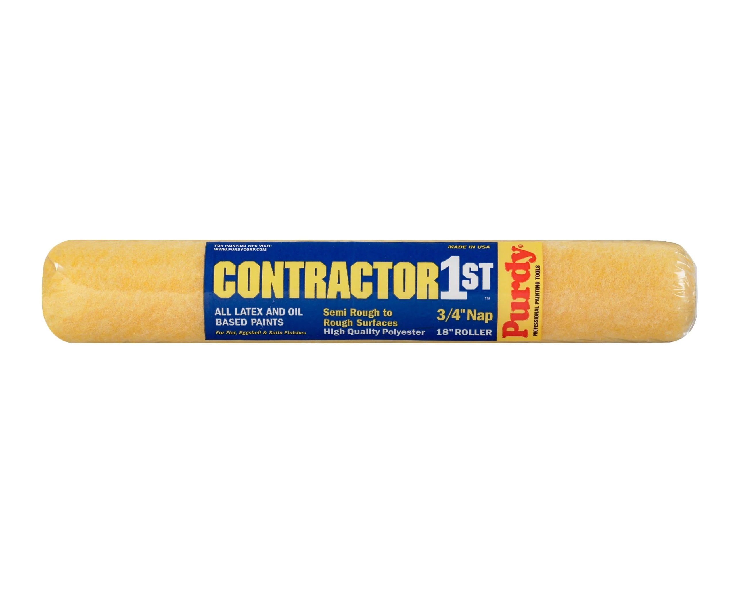 Purdy 144688184 Contractor 1st Roller Cover, 18 inch x 3/4 inch Nap (Pack of 6)