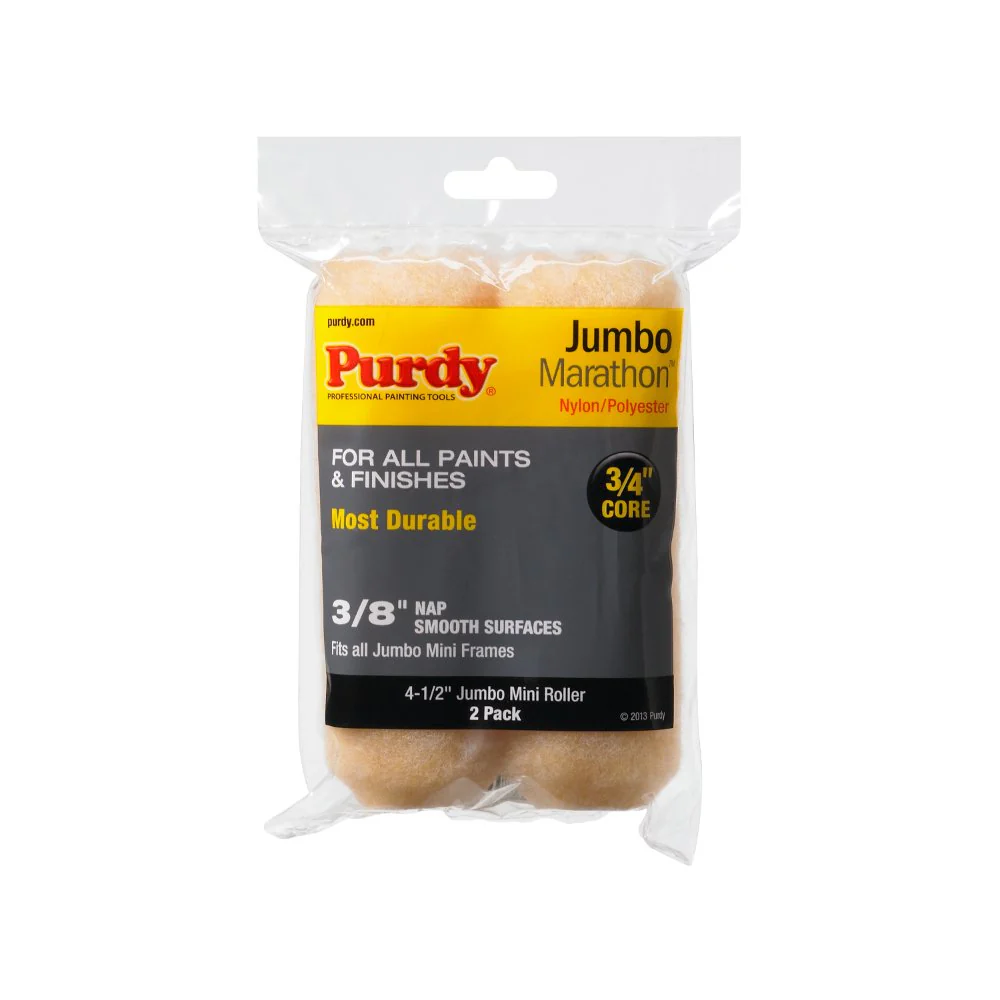 Purdy 14G624062 Mini Roller Replacements - 4-1/2" x 3/8" Nap (Pack of 2)