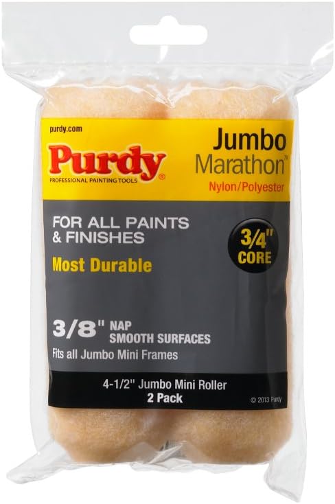 Purdy 14G624062 Mini Roller Replacements - 4-1/2" x 3/8" Nap (Pack of 2) - Image 2