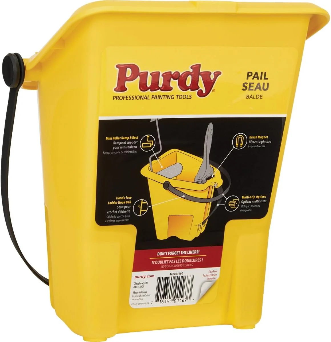Purdy Painter's Pail, Yellow Pail 1 Count (14T921000) - Image 2