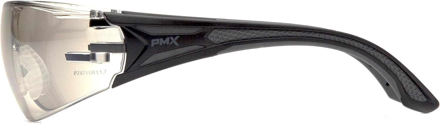 Pyramex SBG9680S Endeavor Plus Safety Glass Black/Gray Frame With Foam Padding Clear H2MAX Anti-fog Lens Standard - Image 3