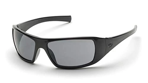 Pyramex Goliath Safety Eyewear, Black Frame, Gray Anti-Fog Lens