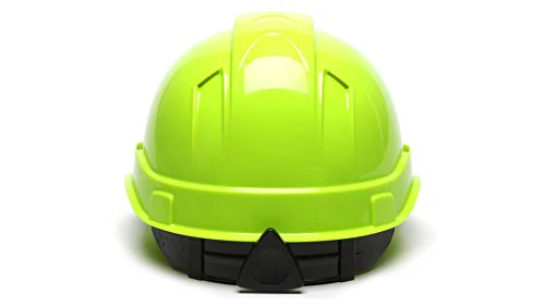 Pyramex Ridgeline Cap Style Hard Hat with 4-Point Vented Ratchet, Hi-Vis Green by Pyramex Safety - Image 4