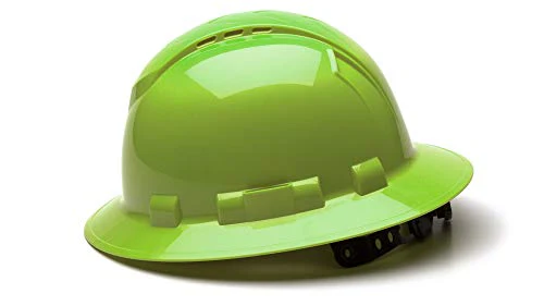 Pyramex Ridgeline Full Brim/Vented (Hi-Vis Lime) - Image 2