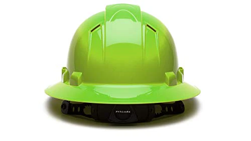 Pyramex Ridgeline Full Brim/Vented (Hi-Vis Lime) - Image 3