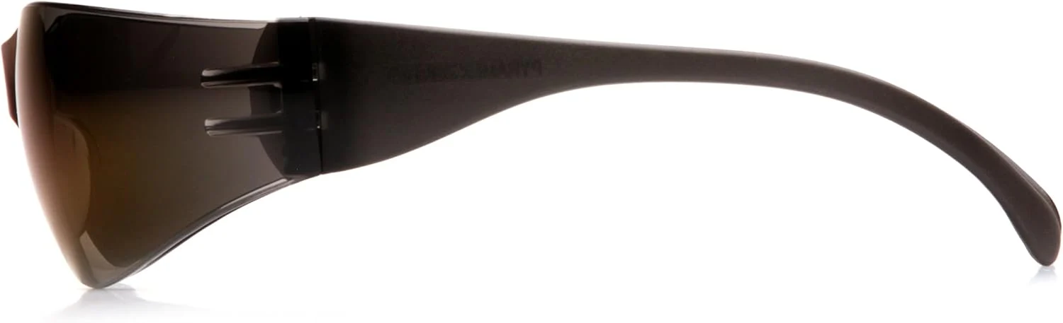Pyramex S4175S Intruder Safety Eyewear Clear Frame Full Foam Padding Clear Anti-Fog Lens Standard Blue Mirror Lens/Blue Mirror Frame - Image 4