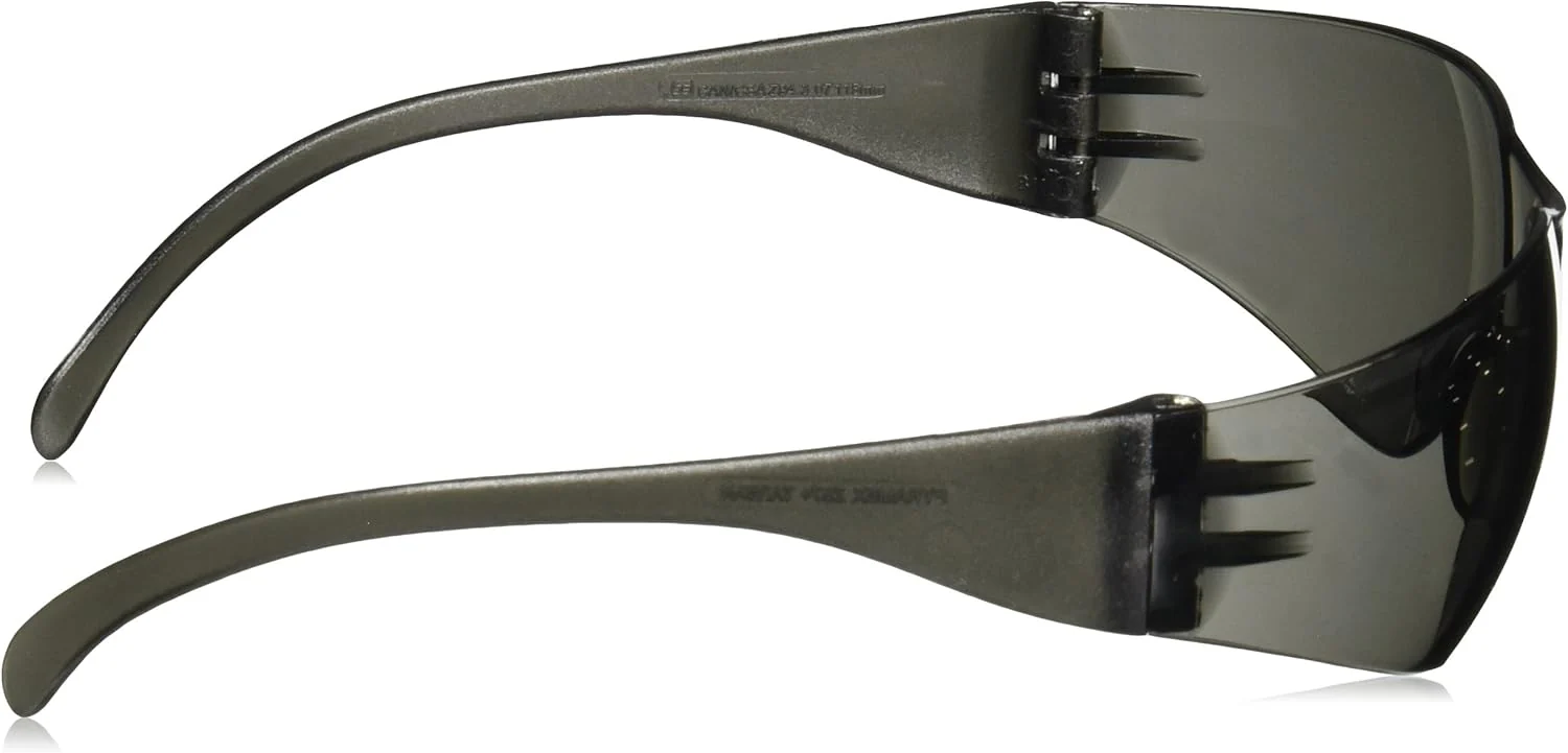 Pyramex Intruder Safety Eyewear Clear Frame Full Foam Padding Clear Anti-Fog Lens Standard Gray Lens/ Gray Frame - Image 3