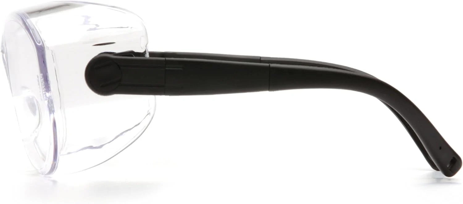 Pyramex S7510SJ OTS XL Safety Eyewear Black Temples Clear Lens Black Temples/Clear Lens, X-Large - Image 4