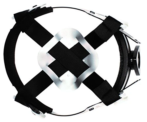 Pyramex Ridgeline Cap Style Hard Hat, 4-Point Ratchet Suspension, Matte White Graphite Pattern - Image 5