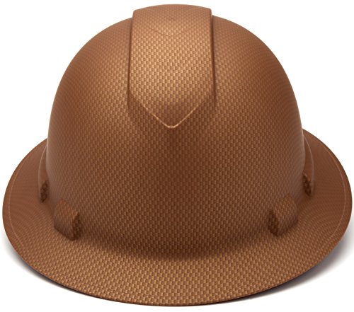Pyramex Ridgeline Hydro Dipped Full Brim Hard Hat (Matte Copper Graphite Pattern) - Image 2