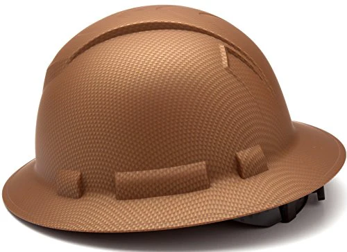 Pyramex Ridgeline Hydro Dipped Full Brim Hard Hat (Matte Copper Graphite Pattern) - Image 3
