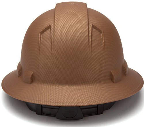 Pyramex Ridgeline Hydro Dipped Full Brim Hard Hat (Matte Copper Graphite Pattern) - Image 4