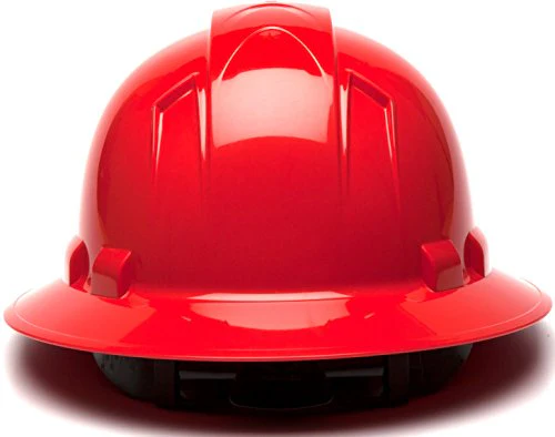 Pyramex Ridgeline Full Brim Hard Hat, 4-Point Ratchet Suspension - Image 4