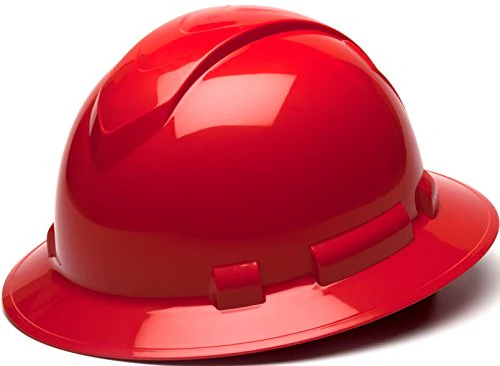 Pyramex Ridgeline Full Brim Hard Hat, 4-Point Ratchet Suspension - Image 5