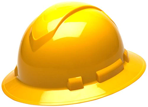Pyramex Ridgeline Full Brim Hard Hat, 4-Point Ratchet Suspension