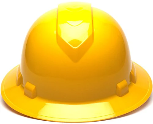 Pyramex Ridgeline Full Brim Hard Hat, 4-Point Ratchet Suspension - Image 2