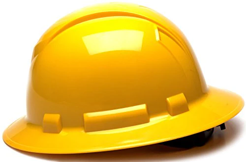 Pyramex Ridgeline Full Brim Hard Hat, 4-Point Ratchet Suspension - Image 3