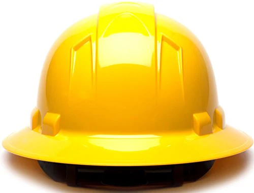 Pyramex Ridgeline Full Brim Hard Hat, 4-Point Ratchet Suspension - Image 4