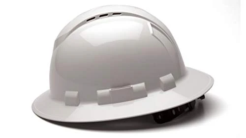 Pyramex Ridgeline Full Brim Hard Hat, Vented, 4-Point Ratchet Suspension - Image 3