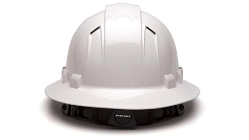 Pyramex Ridgeline Full Brim Hard Hat, Vented, 4-Point Ratchet Suspension - Image 4