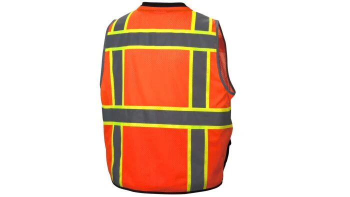 Pyramex RVZ4420BXL RVZ44 Series Vest Hi-Vis Orange, Black Bottom, X-Large - Image 2