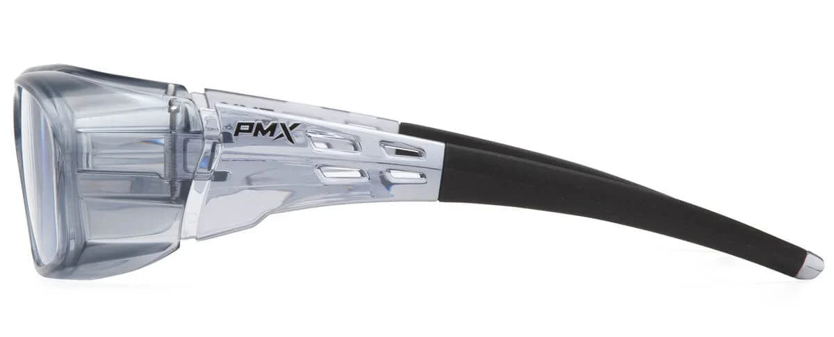 Pyramex Safety Emerge Plus Safety Reader Glasses - 2.5 Clear Lens | Translucent Gray Frame - Image 2