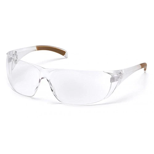 Pyramex Carhartt Billings Safety Glasses, Clear Lens with Clear Temples