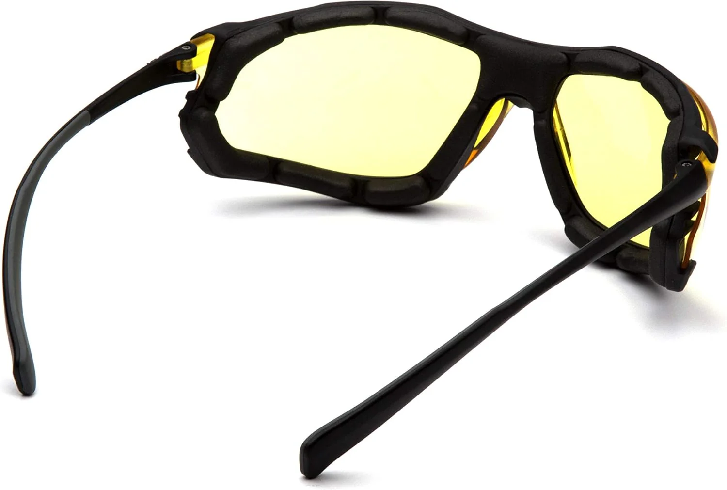 Pyramex SB9330ST Proximity Safety Glasses, Black Foam Lined Frame, Amber H2X Anti-Fog Lens - Image 4