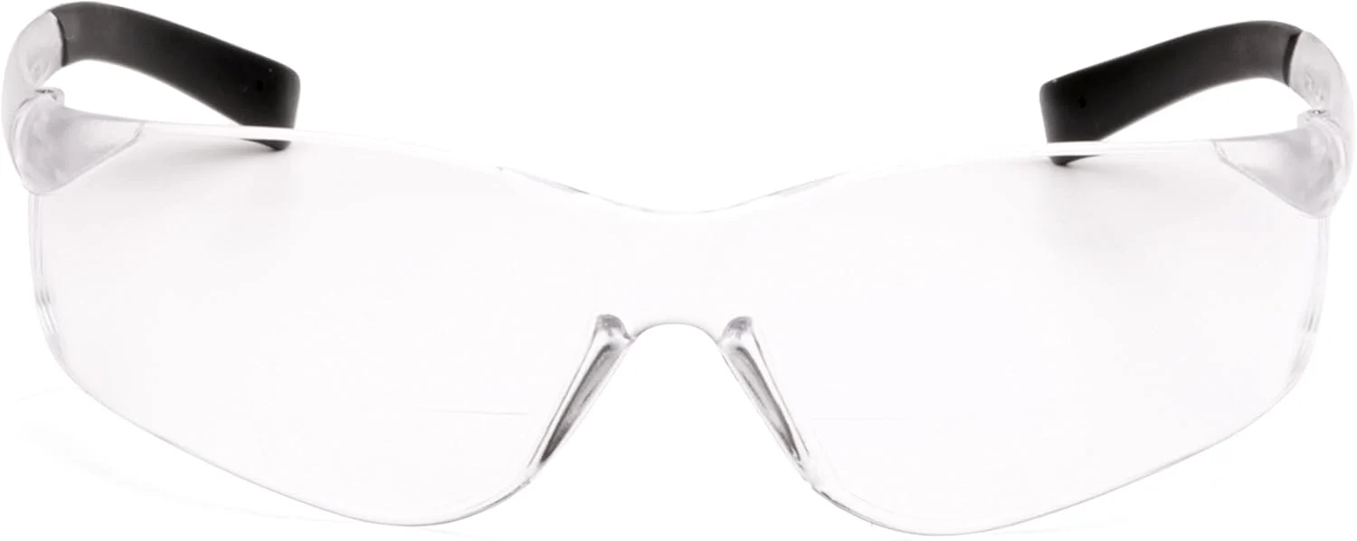Pyramex Safety S2510R20 ZTEK Safety Glasses with Clear 2.0 Bifocal Lens Clear 2.0 Diopter Lens/ Clear Frame - Image 2