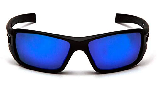Pyramex Velar Full Frame Safety Glasses with Mirror Blue Lens - Image 2