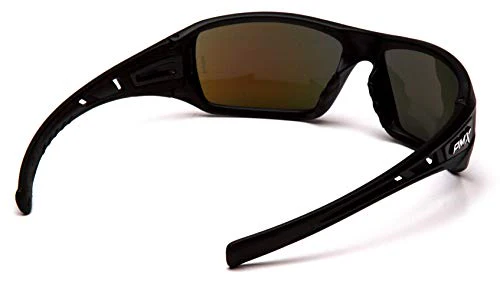 Pyramex Velar Full Frame Safety Glasses with Mirror Blue Lens - Image 4