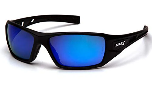 Pyramex Velar Full Frame Safety Glasses with Mirror Blue Lens - Image 5