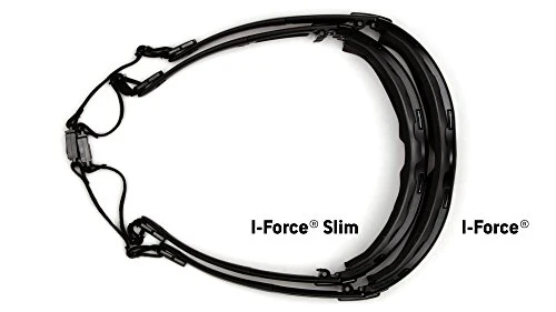Pyramex I-Force Safety Glasses Black Frame w/Clear Anti-Fog Lens - Image 5