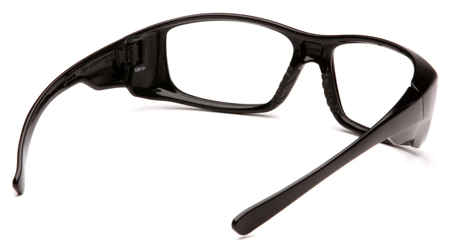 Pyramex Clear Safety Reader Glasses, Scratch-Resistant, Black Frame - Image 4