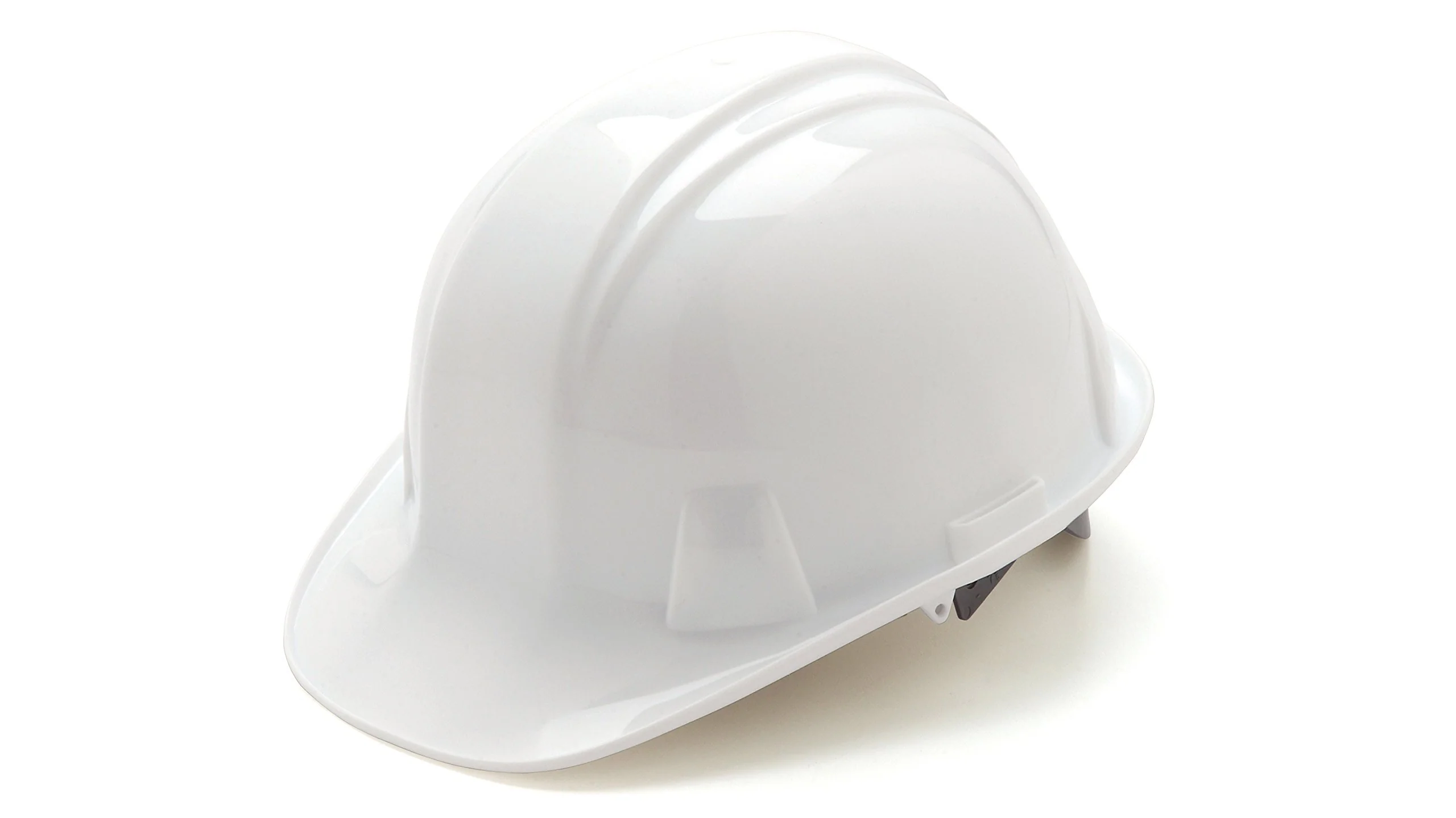Pyramex HP16110 SL Series Cap Style Hard Hat 6 Point Ratchet Suspension White