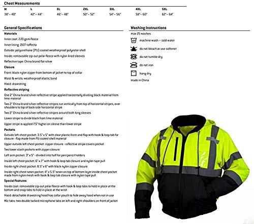 Pyramex Standard, Hi Vis Lime, Small - Image 6