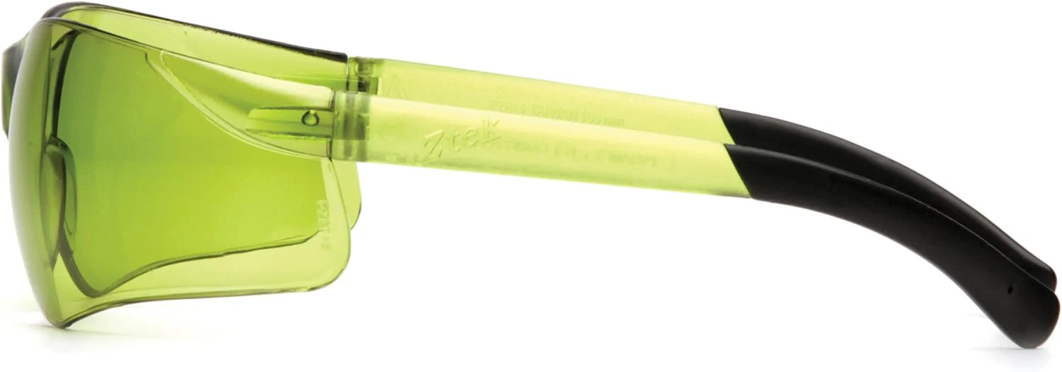 Pyramex S2514S Ztek Safety Glasses, Pale Green Frame/IR 1.5 Pale Green Lens - Image 4