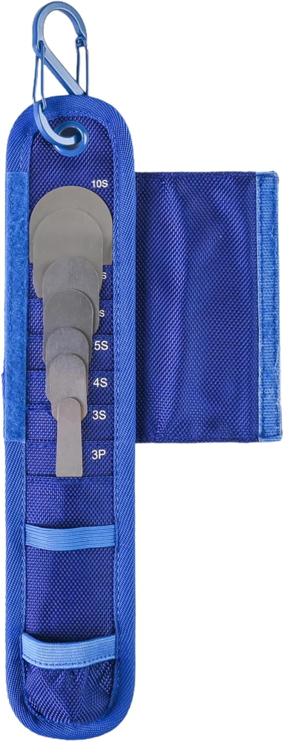 QuikSlix Pouch with 7 Blades – Carabiner & Belt Loop | Includes 7 Spatula Blade Option | Partner Tool for Use with QuikSlix Handle A-QUIKSLK-POUCH - Image 2