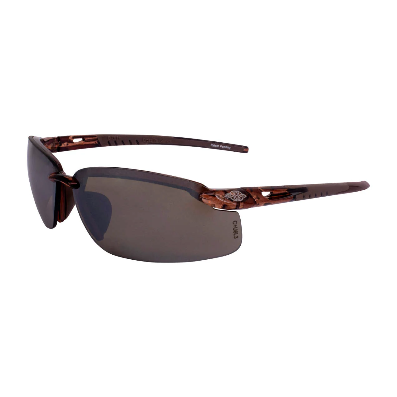 Crossfire ES5 Premium Safety Eyewear, HD Brown with Flash Mirror Lens - Image 2